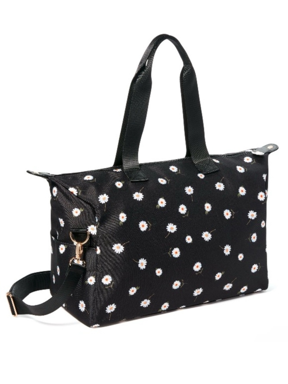 alice + olivia BY STACEY BENDET BLACK AND WHITE 🌼DAISY PRINT DUFFEL BAG 🌟NWT🌟